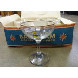 A Babycham six glass party pack, boxed, box a/f **PLEASE NOTE THIS LOT IS NOT ELIGIBLE FOR POSTING