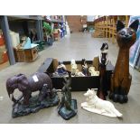 A collection of animal and other figures **PLEASE NOTE THIS LOT IS NOT ELIGIBLE FOR POSTING AND