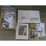 Stamps; a collection of stamps, covers, etc., loose and in albums **PLEASE NOTE THIS LOT IS NOT