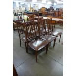 A set of six Elliotts of Newbury teak dining chairs