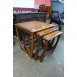 A G-Plan Astro teak nest of tables