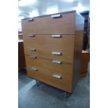 A Stag Fineline teak chest of drawers, by John & Sylvia Reid