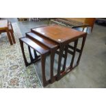 A G-Plan Quadrille teak nest of tables