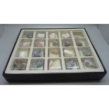 Two boxed sets of gemstone samples