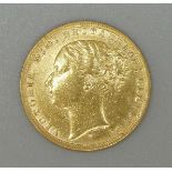 A Victorian 1876 full sovereign