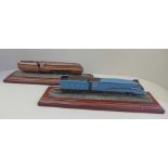 Two Dovedale Design trains; LNER Garter Blue Livery Mallard and Sir William Stanier Maroon and