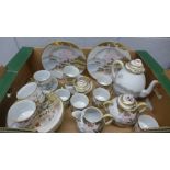 A Japanese Satsuma tea set **PLEASE NOTE THIS LOT IS NOT ELIGIBLE FOR POSTING AND PACKING**