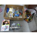 Two boxes of Lledo, Days Gone and die-cast model vehicles, Dinky and Matchbox, etc.