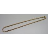 A 9ct gold necklace, 23g