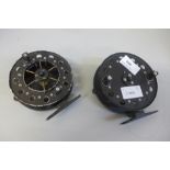 Two vintage Modex centre pin reels