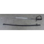 A German dress sword and scabbard