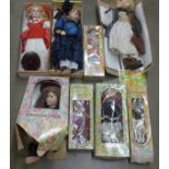 Ten Knightsbridge Collection porcelain dolls **PLEASE NOTE THIS LOT IS NOT ELIGIBLE FOR POSTING