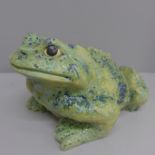 An Arnels ceramic toad