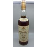 One bottle; The Macallan 1976 18 year old Single Highland Malt Scotch Whisky, 43% ABV, 70cl