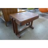 A Danish teak lady's sewing table