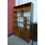 A teak room divider