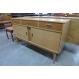 A light oak sideboard