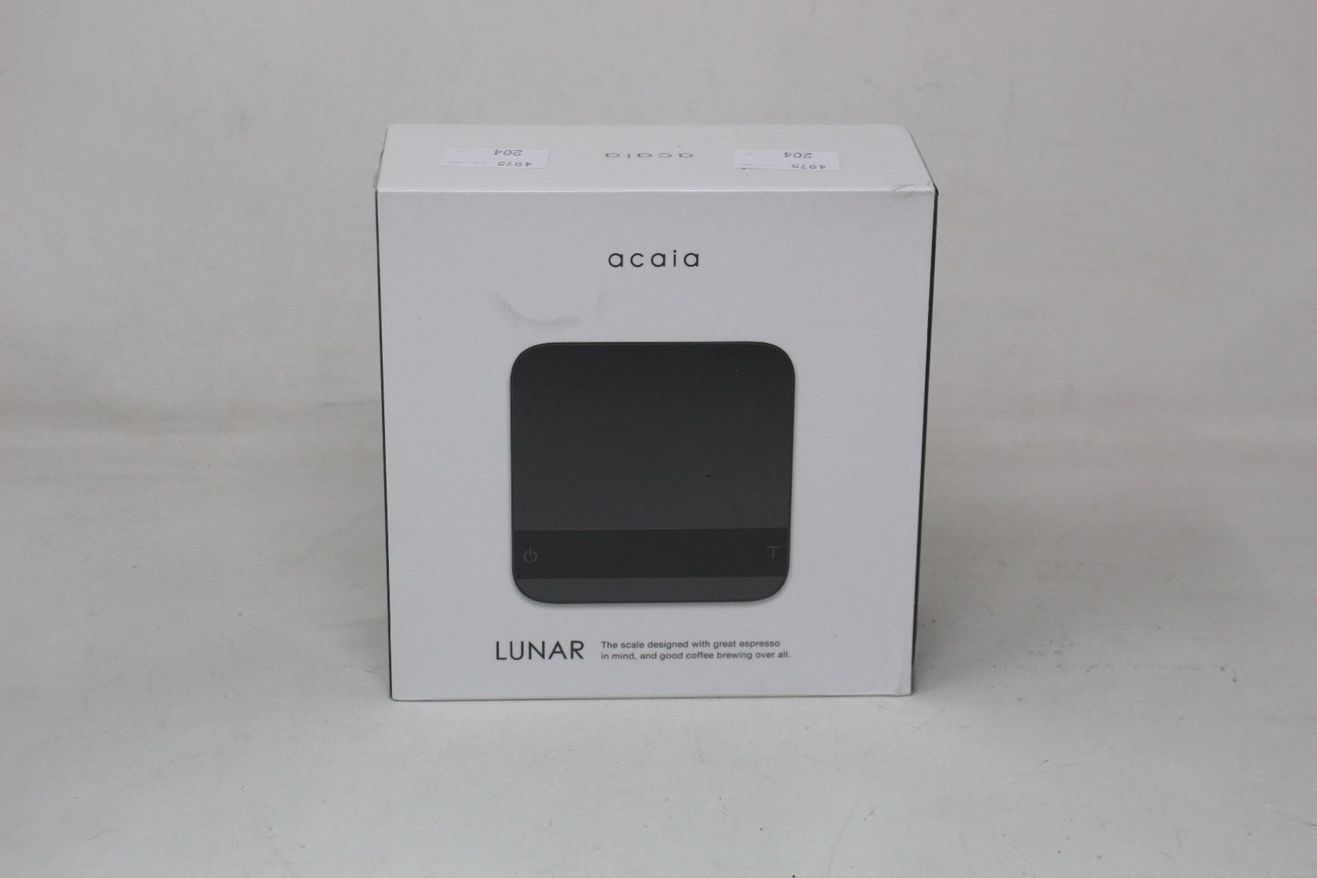 An as new Acaia Lunar AL001 coffee scale in Black.