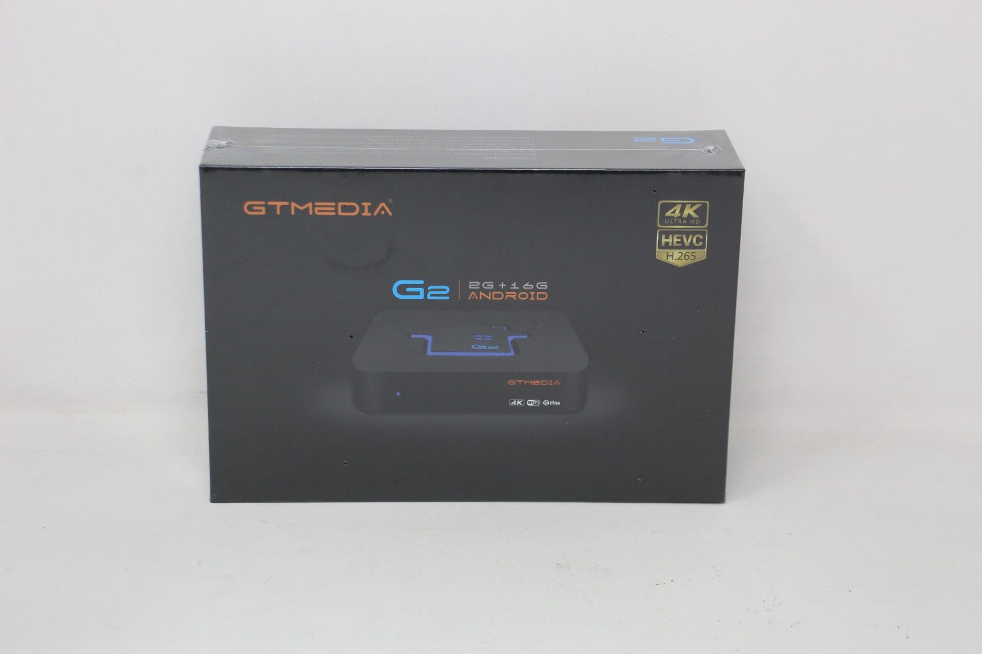 Five boxed as new GT Media G2 Android 2G + 16G 4K ultra HD smart TV box.