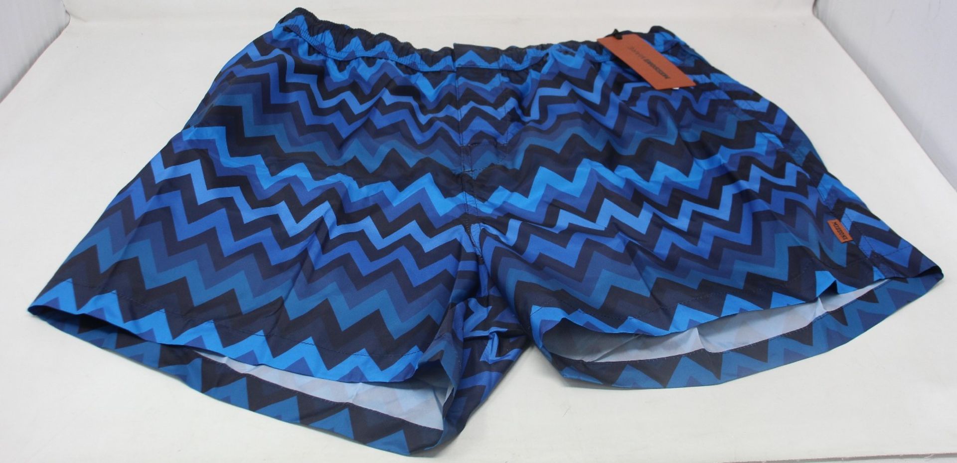 A pair of as new Missoni Mare blue swim shorts (L - RRP £255).
