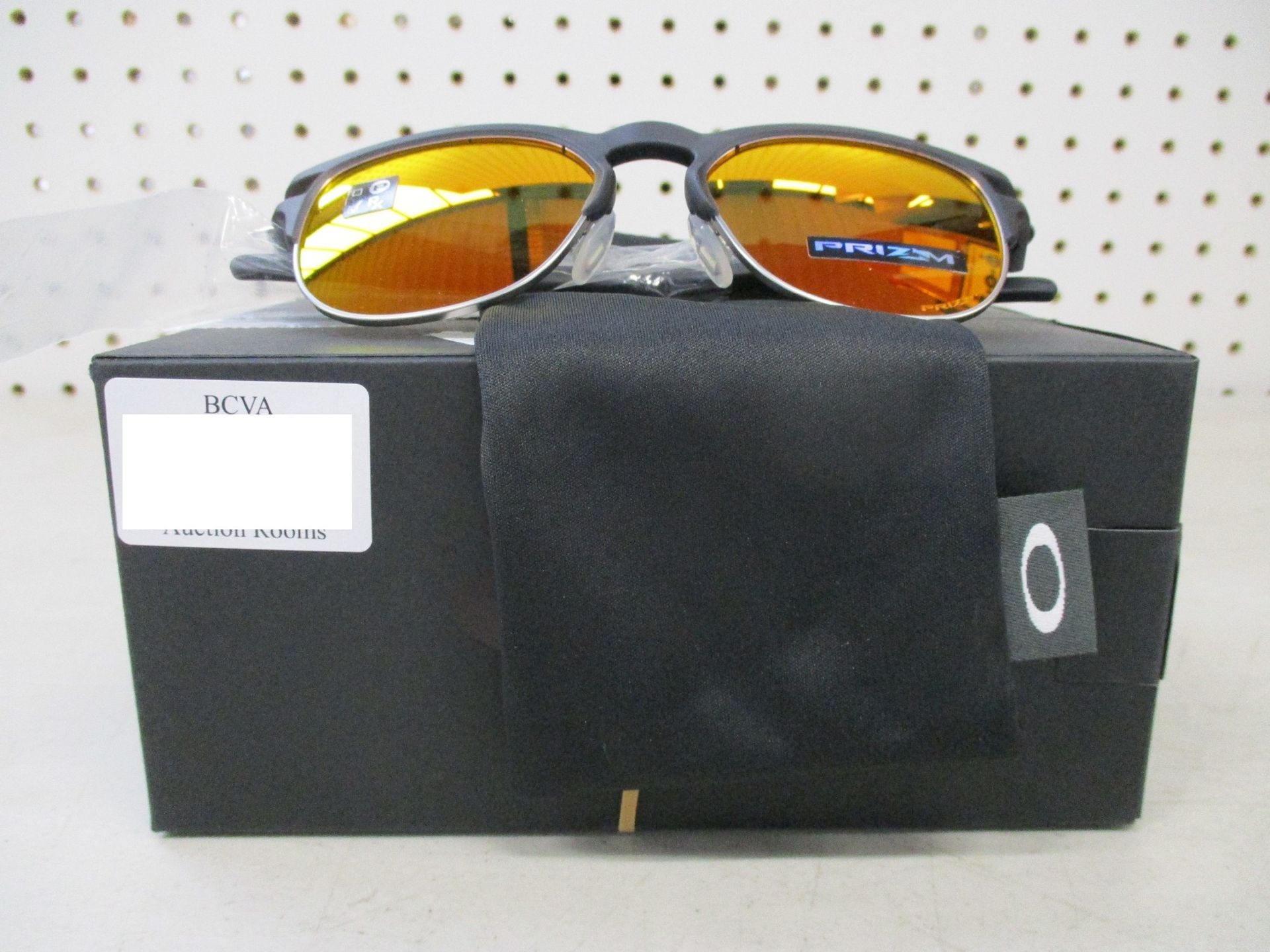 Two boxed as new Oakley Latch Key sunglasses matte black with prizm ruby lenses (888392412263).