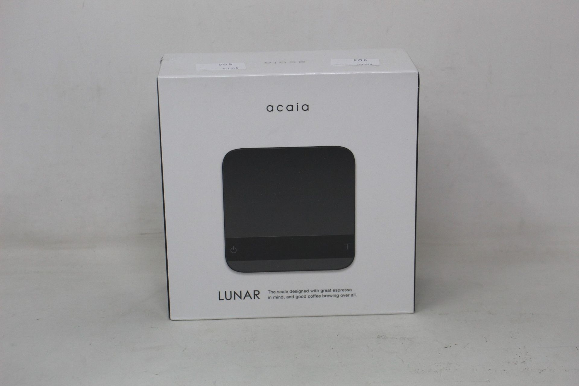 An as new Acaia Lunar AL001 coffee scale in Black.