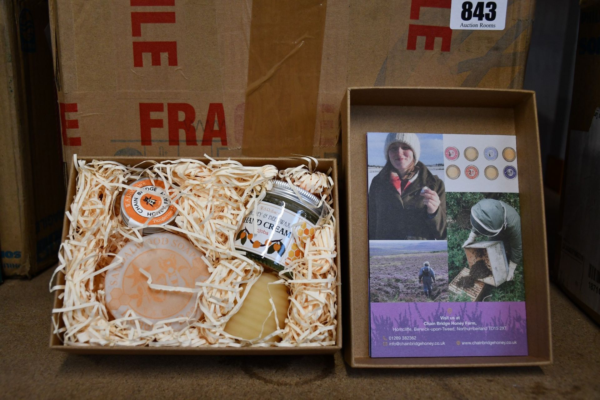 Fifteen as new Chain Bridge Honey Farm honey cosmetic gift sets (Each set contains soap, hand