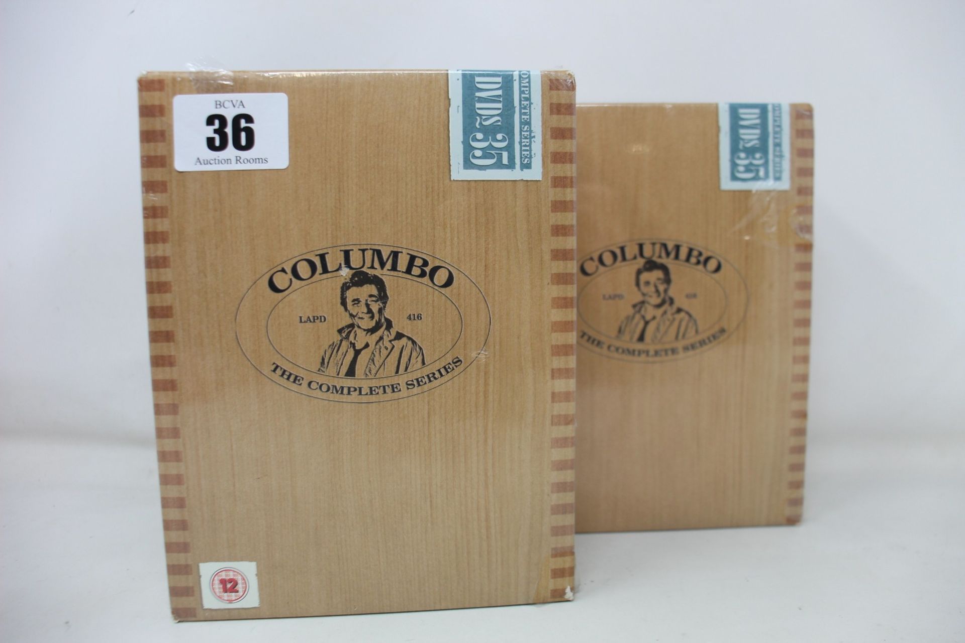 Four Columbo The Complete Series 35 DVD box sets (3 still sealed, all have minor damage to box).