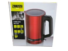 Six new Red Zanussi 1.7L, 2200W cordless kettles (ZEK - 1240).