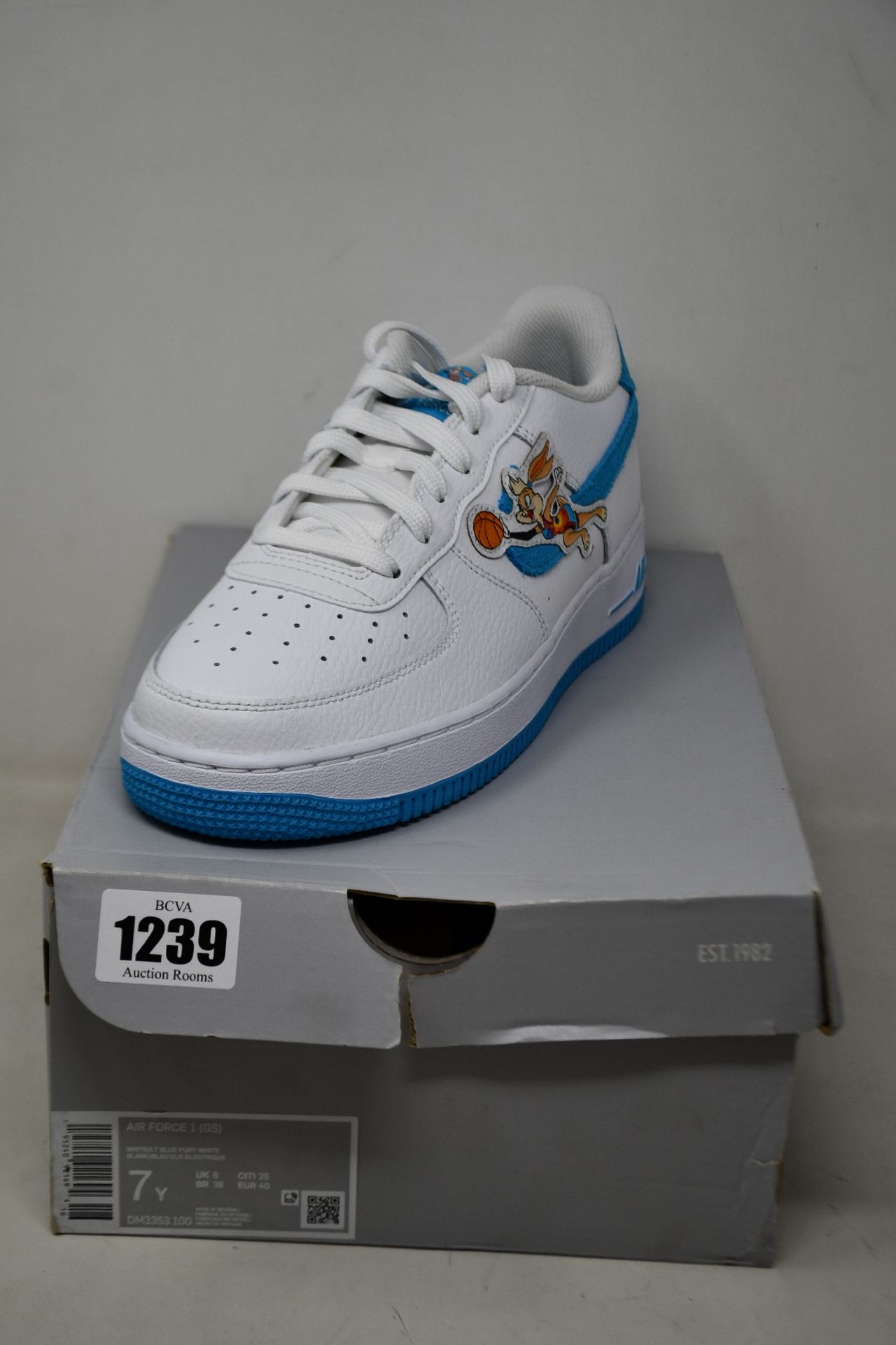 A pair of youths as new Nike Air Force 1 GS (UK 6).