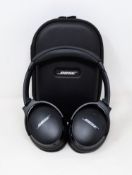 A pre-owned new pair of Bose QC45 Noise Cancelling Wireless Headphones in Black (Case included).