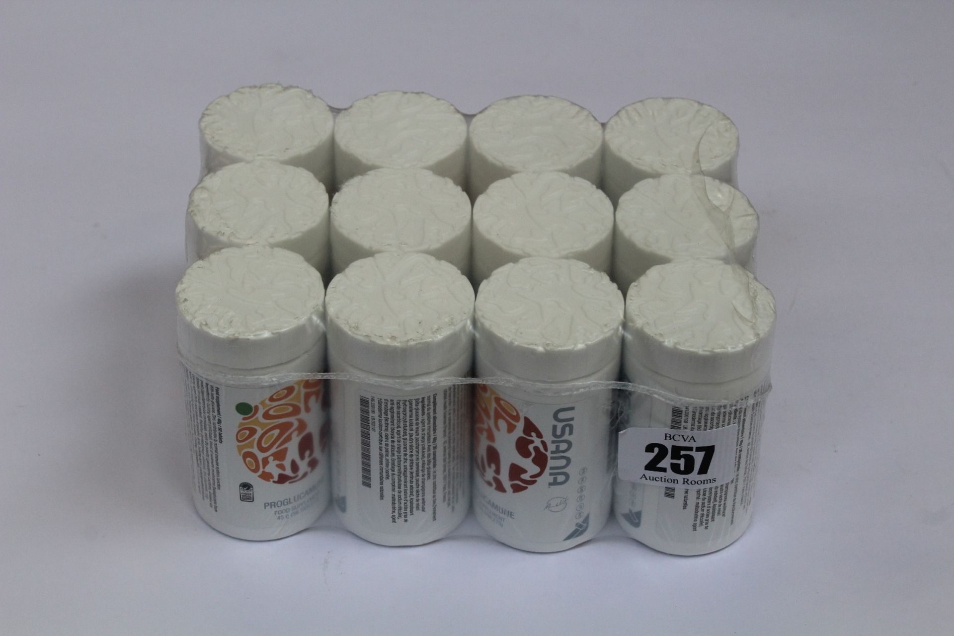 Ten packs of twelve as new USANA 48g 56 tablet Proglucamune food supplements (BBE 09 03 2023).