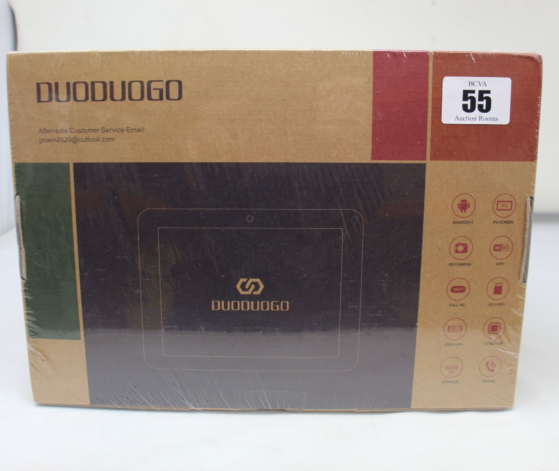 Two as new DuoDuoGo 4G, 10 inch, 32/64 GB Google tablets.