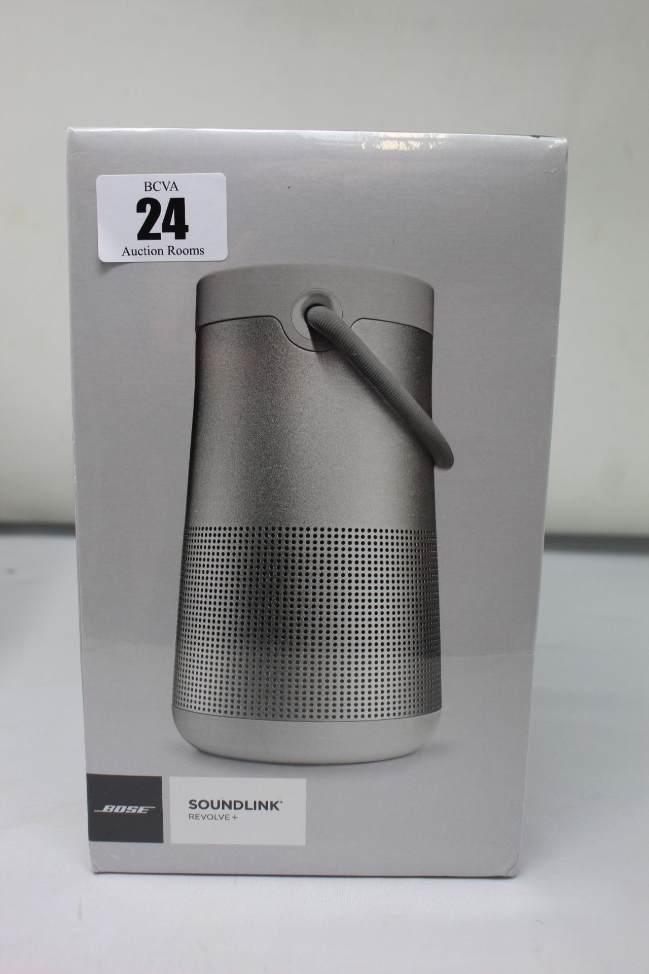 A boxed as new Bose Soundlink Revolve+ Portable Bluetooth Speaker.