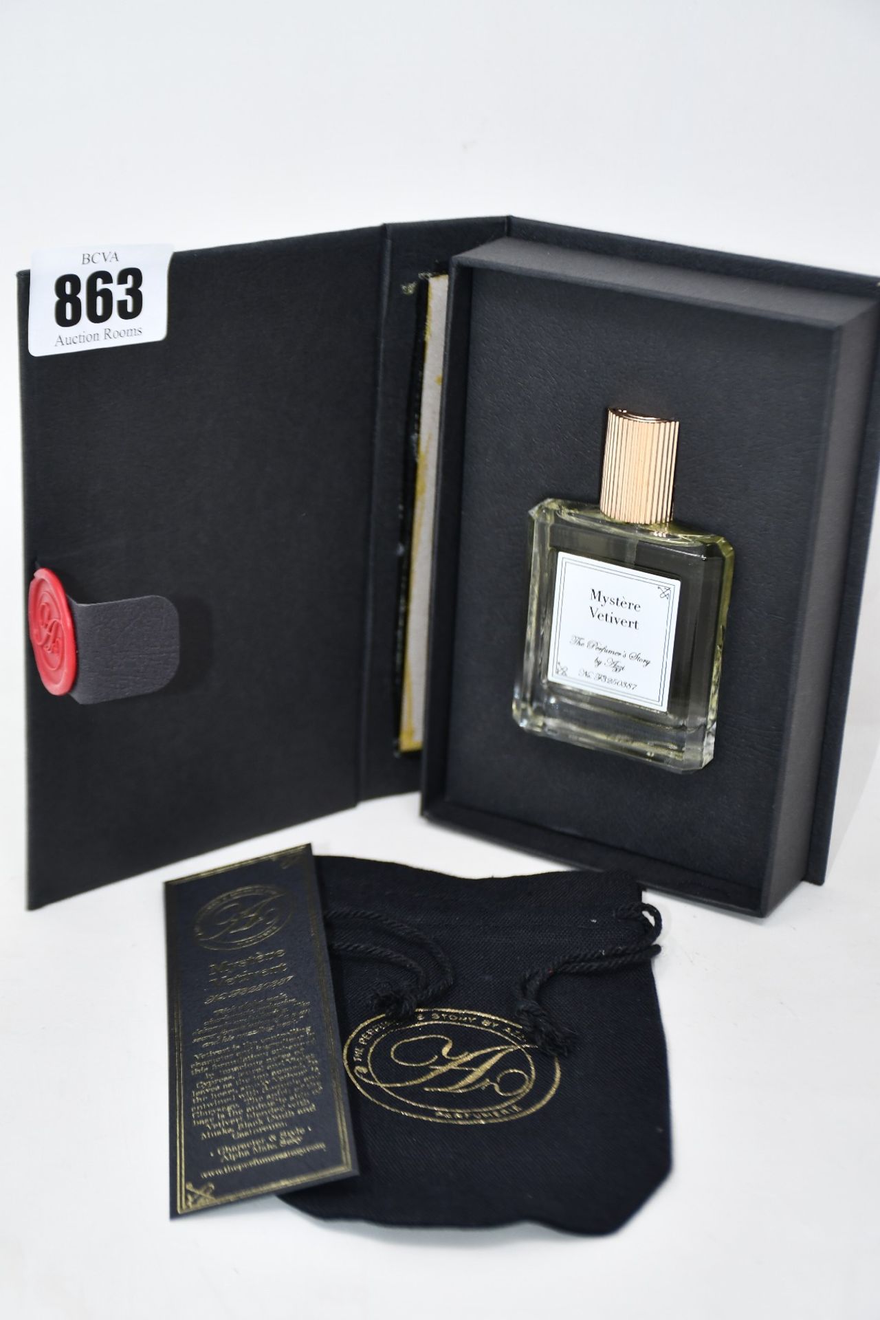 A boxed as new Mystere Vetivert eau de parfum from The Perfumers Story by Azzi (30ml).