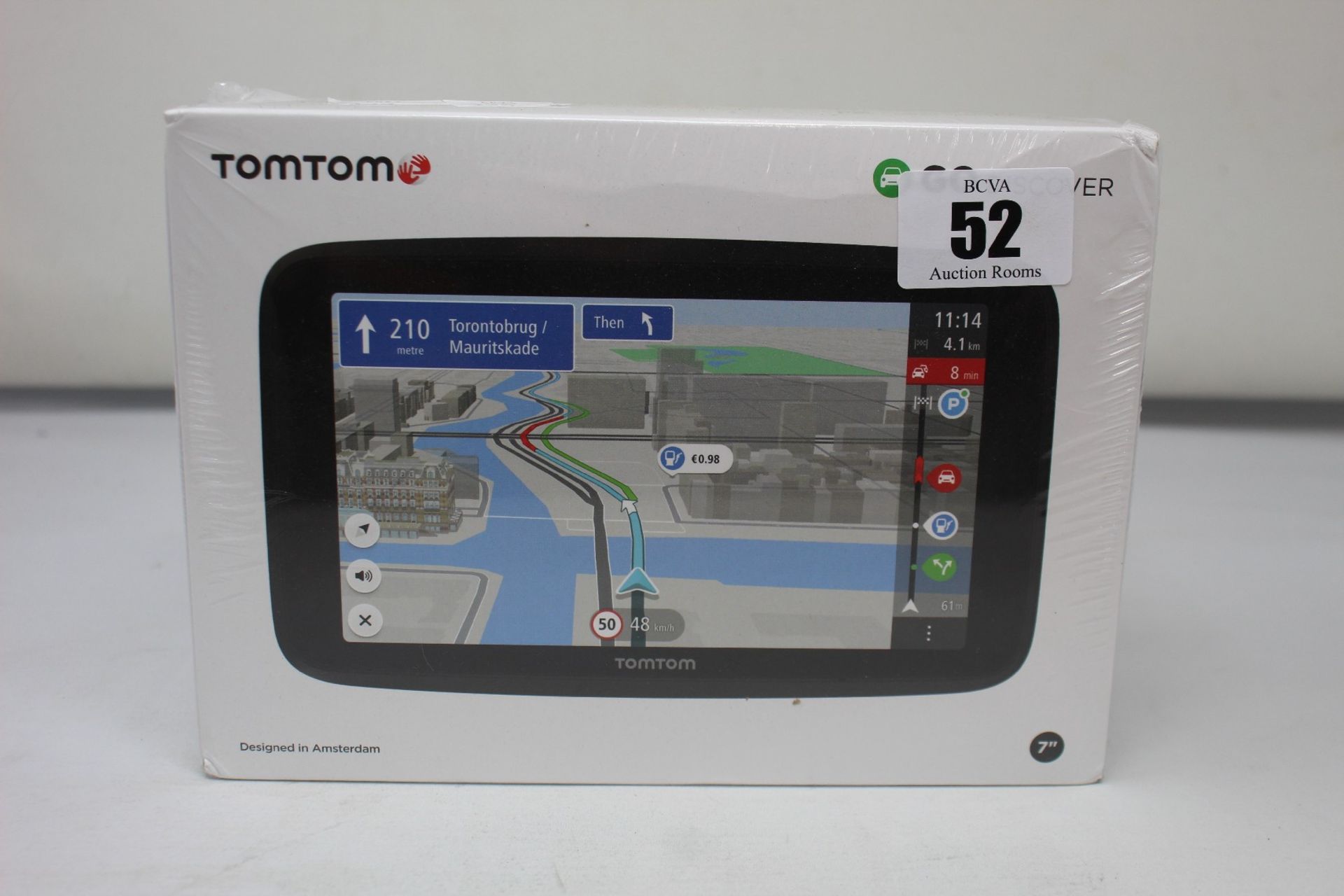 A boxed as new TomTom Go Discover 7" sat nav.