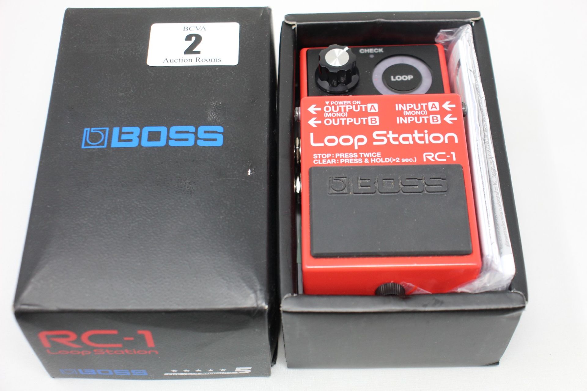 A pre-owned Boss RC-1 loop station pedal.