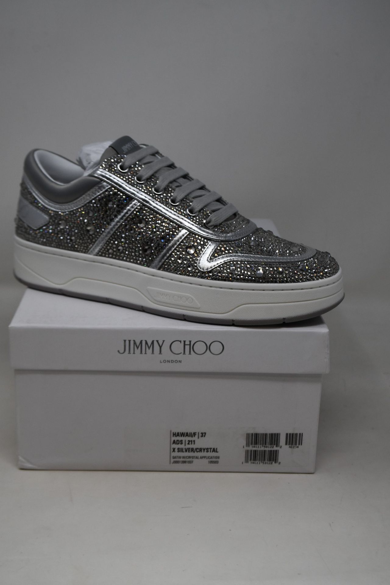 A pair of as new Jimmy Choo Hawaii sneakers (EU 37).