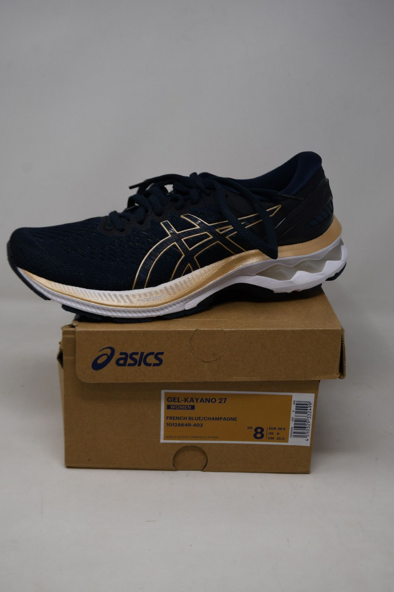 A pair of women's as new Asics Gel-Kayano 27 trainers (UK 6).