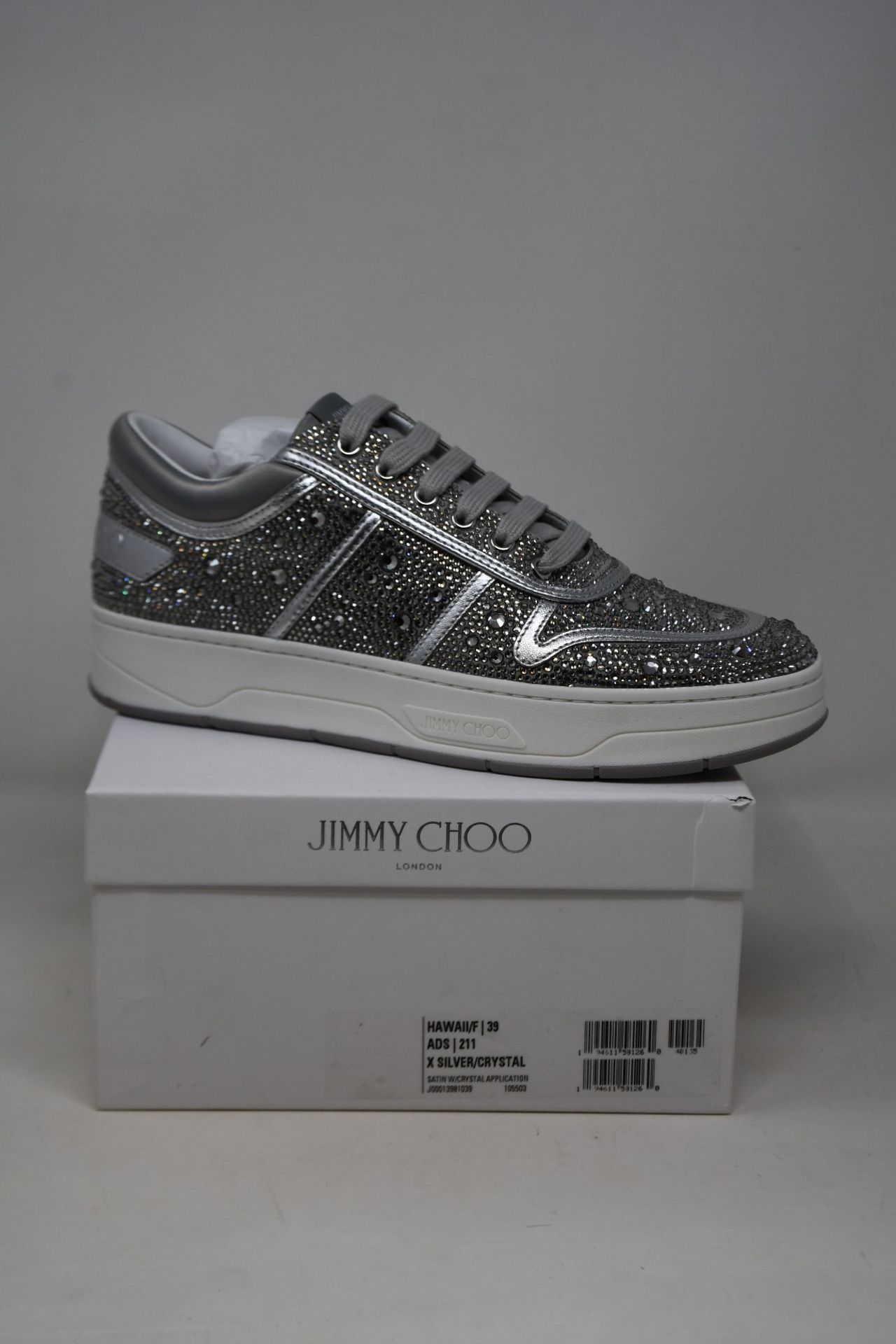 A pair of as new Jimmy Choo Hawaii sneakers (EU 39).