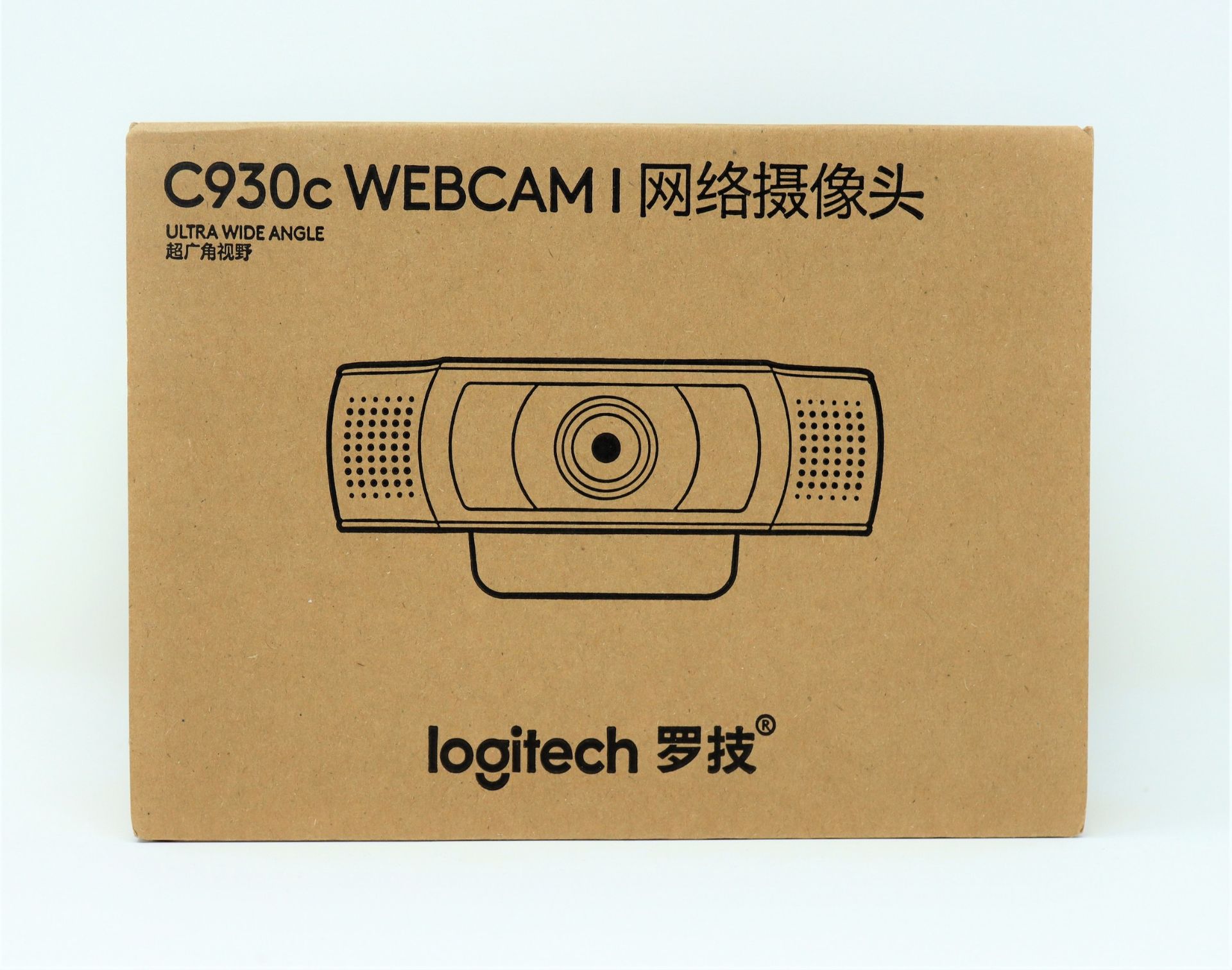 A boxed as new Logitech C930c Ultra Wide Angle HD Webcam (Box sealed).