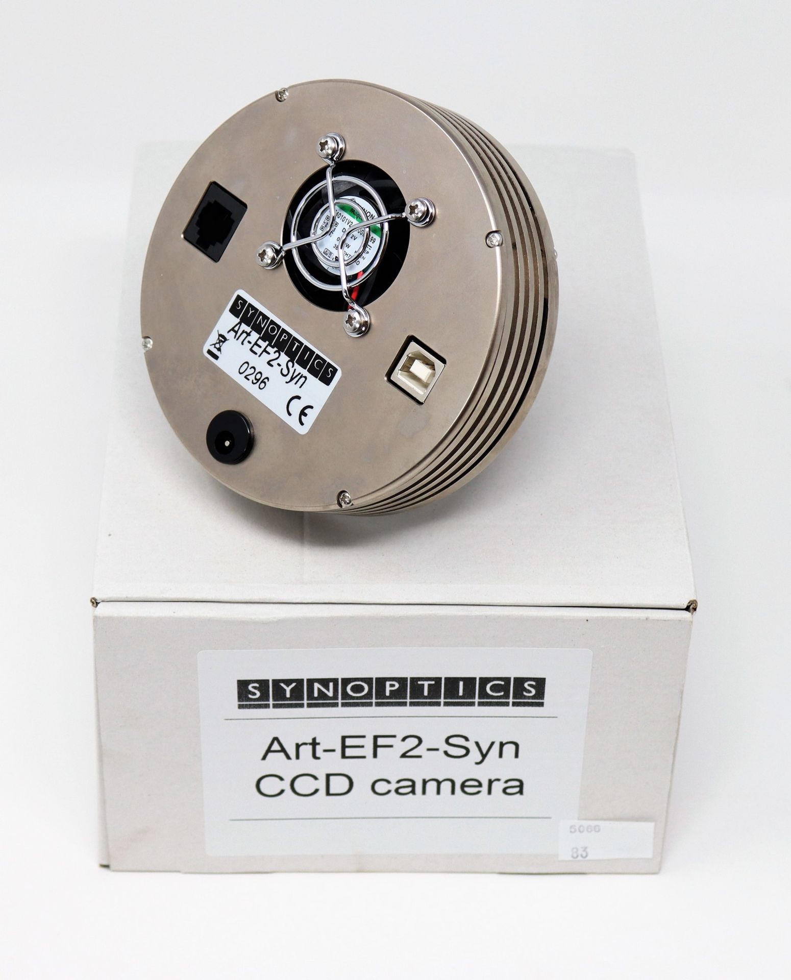 A boxed as new Synoptics Art-EF2-Syn CCD Camera.