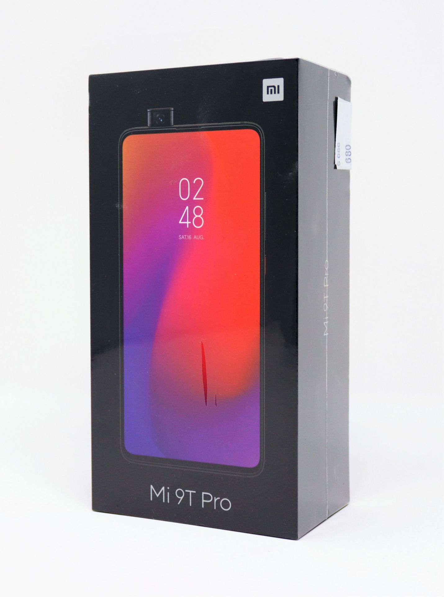 A boxed as new Xiaomi Mi 9T Pro 128GB 6GB Smartphone in Carbon Black (Box sealed. 2-pin plug