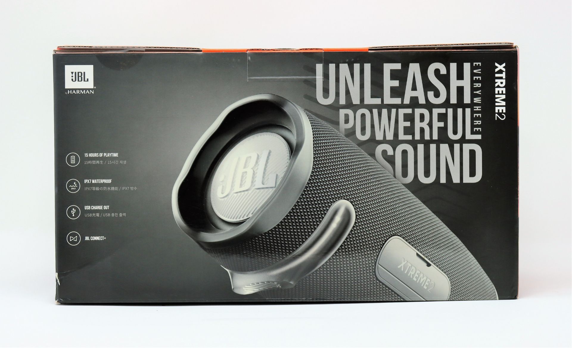 A boxed as new JBL Xtreme 2 Portable Bluetooth Speaker in Black (Box sealed).