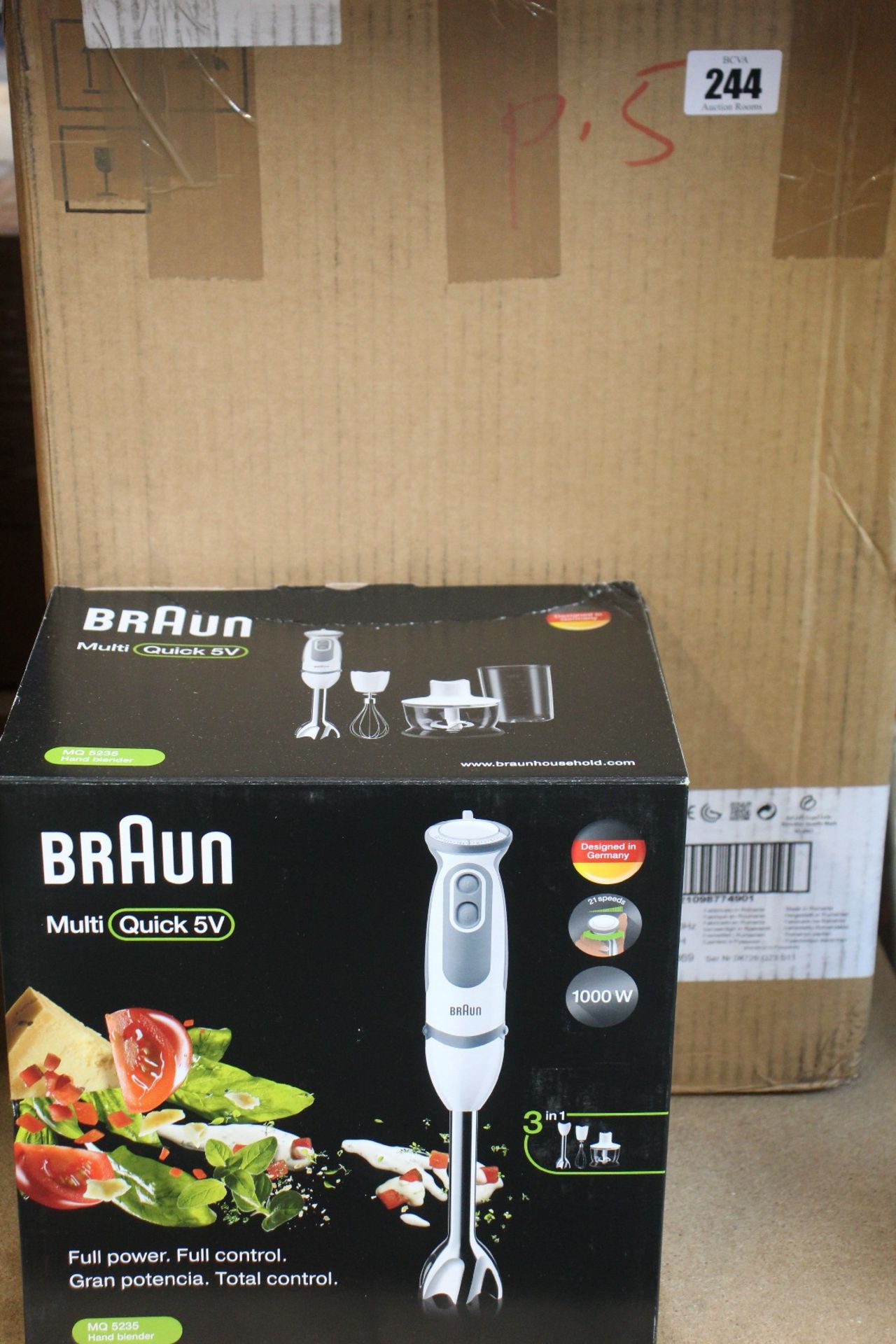 Four boxed as new Braun MultiQuick 5 Vario Hand Blenders/Mixers (MQ 5235).