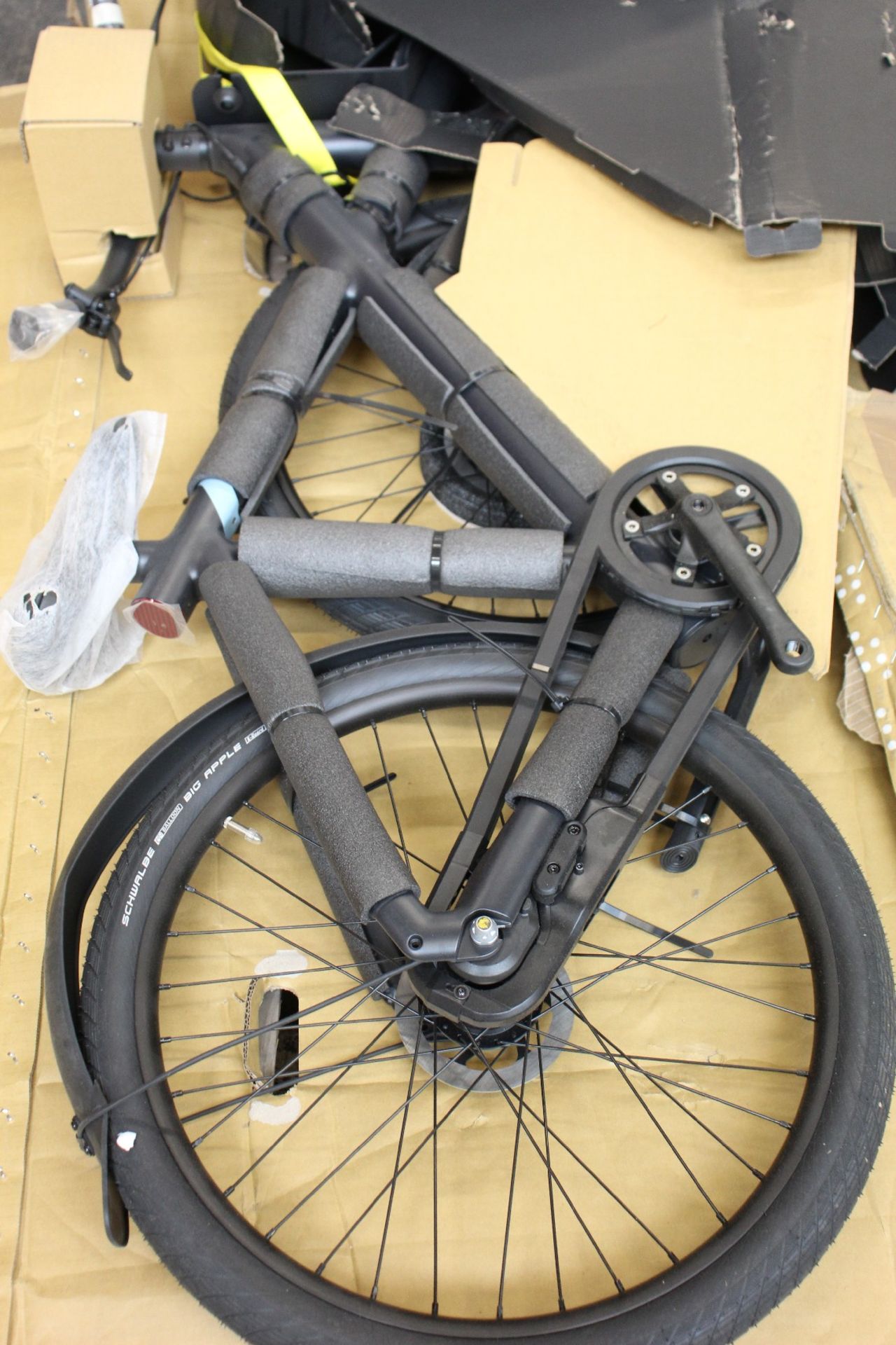 A VanMoof X3 Dark Electric Bike (Note: Item may be incomplete, viewing is recommended).