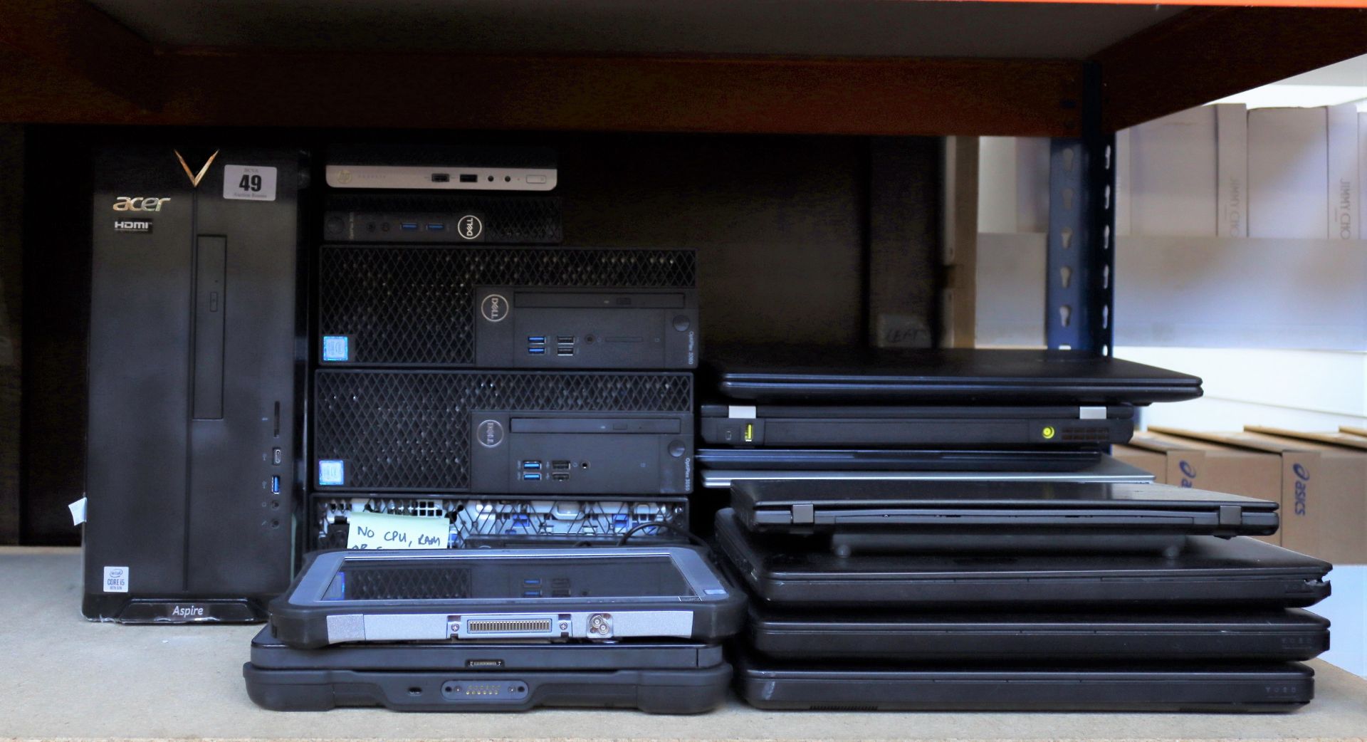 COLLECTION ONLY: A quantity of assorted laptops, PC's and tablets sold for parts (All items