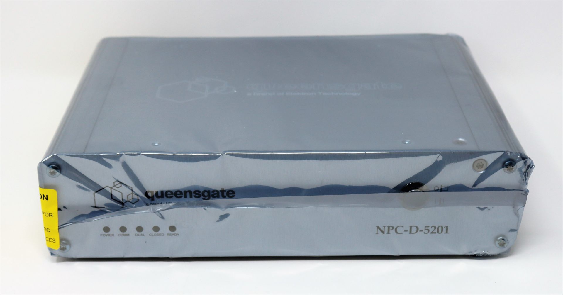 A boxed as new Queensgate NPC-D-5201 Controller, NPS-X-28B Micron Stage, USB containing software and