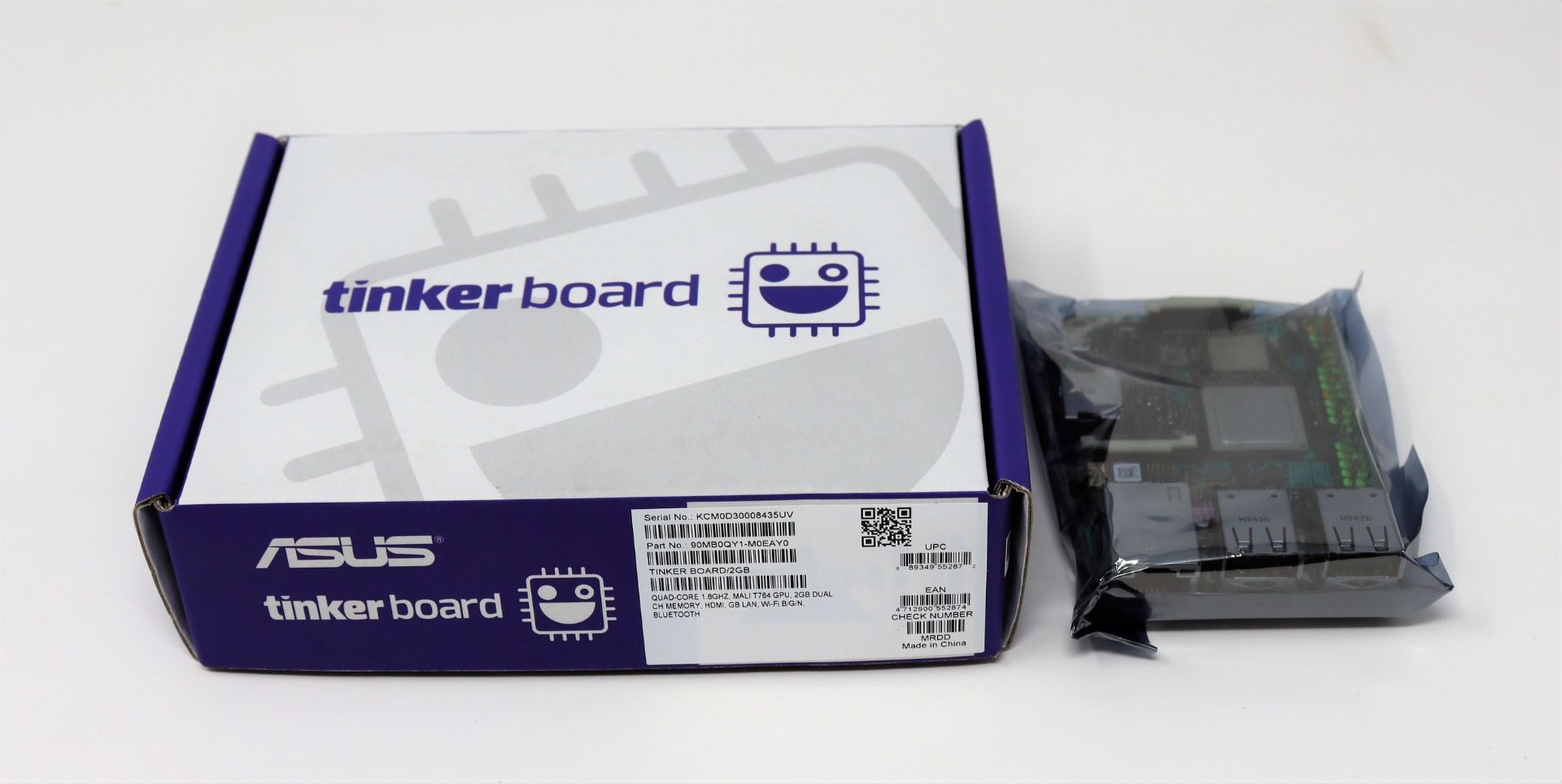 Two boxed as new Asus Tinker Board 2GB (P/N: 90MB0QY1-M0EAY0).