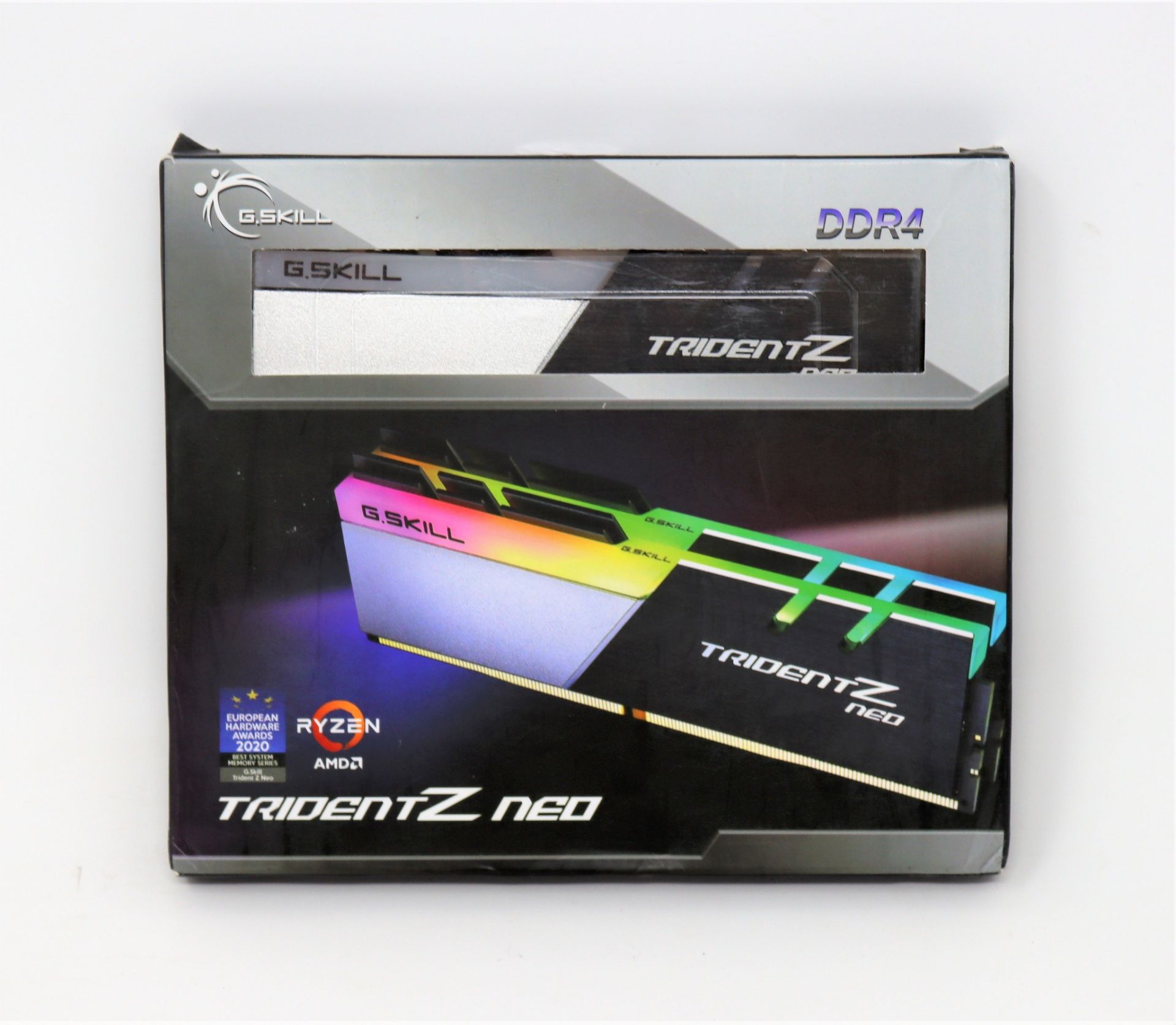 A boxed as new Trident Z neo DDR4-3600 16GB RAM kit with RGB in black/silver (2 x 8GB modules) (